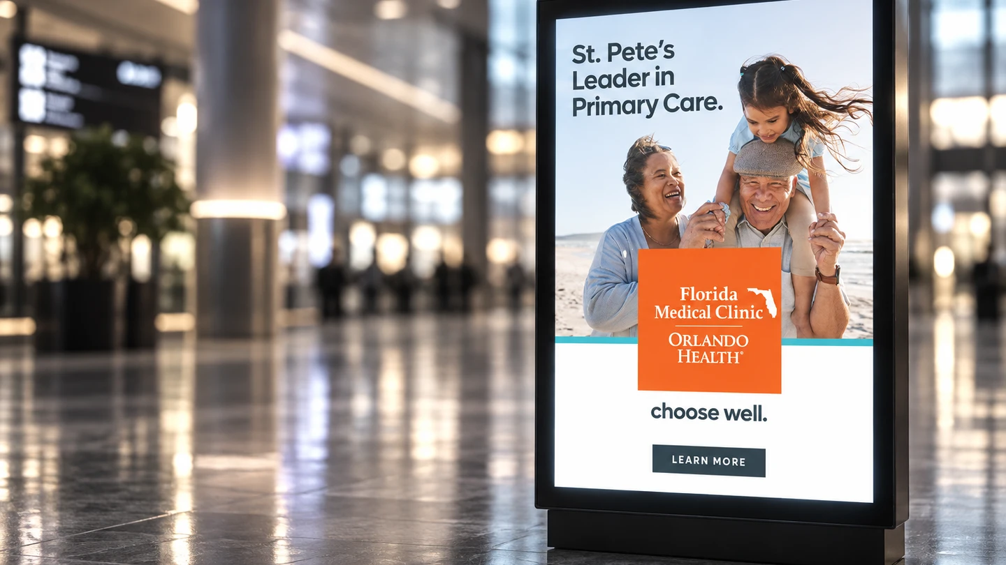 Hello St. Pete — integrated healthcare campaign display ad