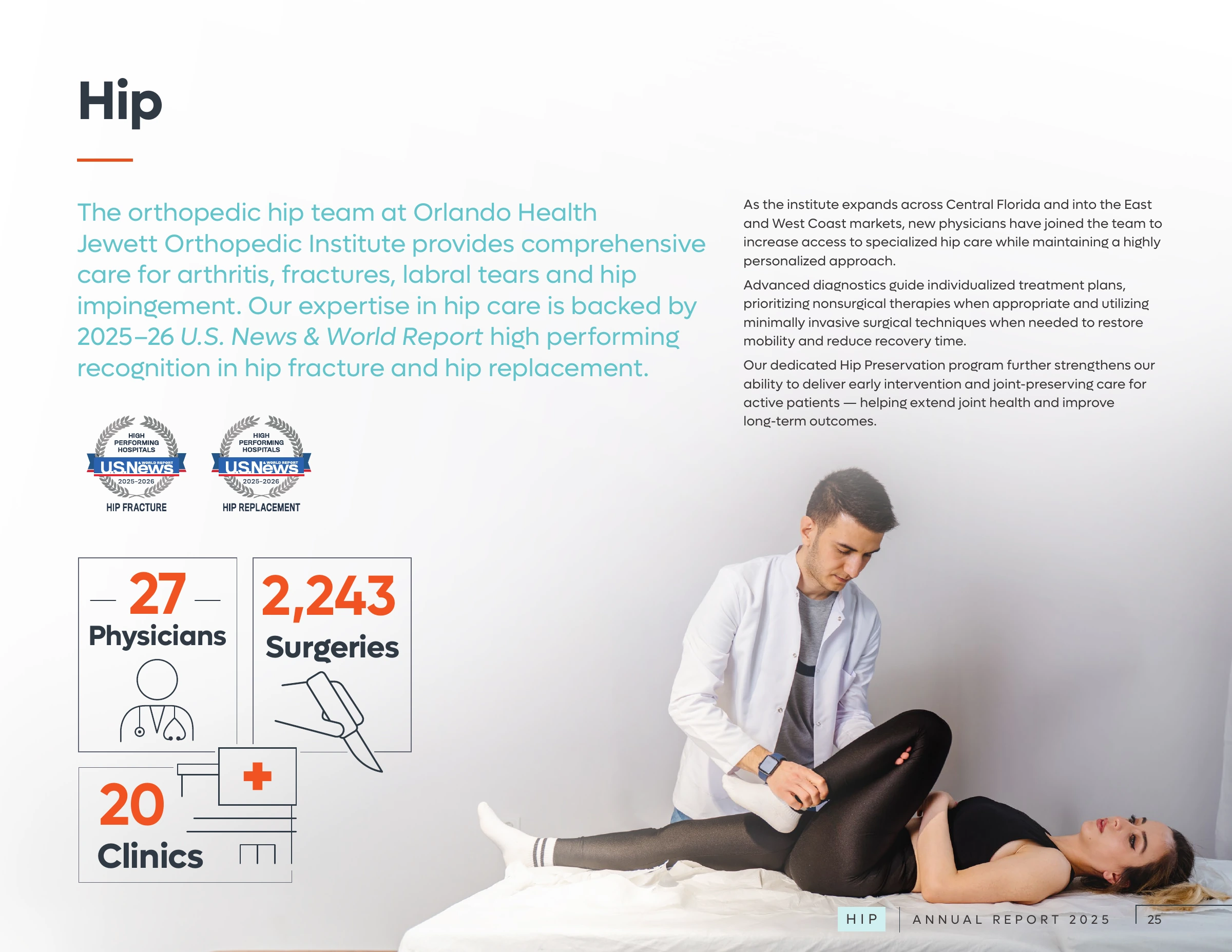 Hip specialty page