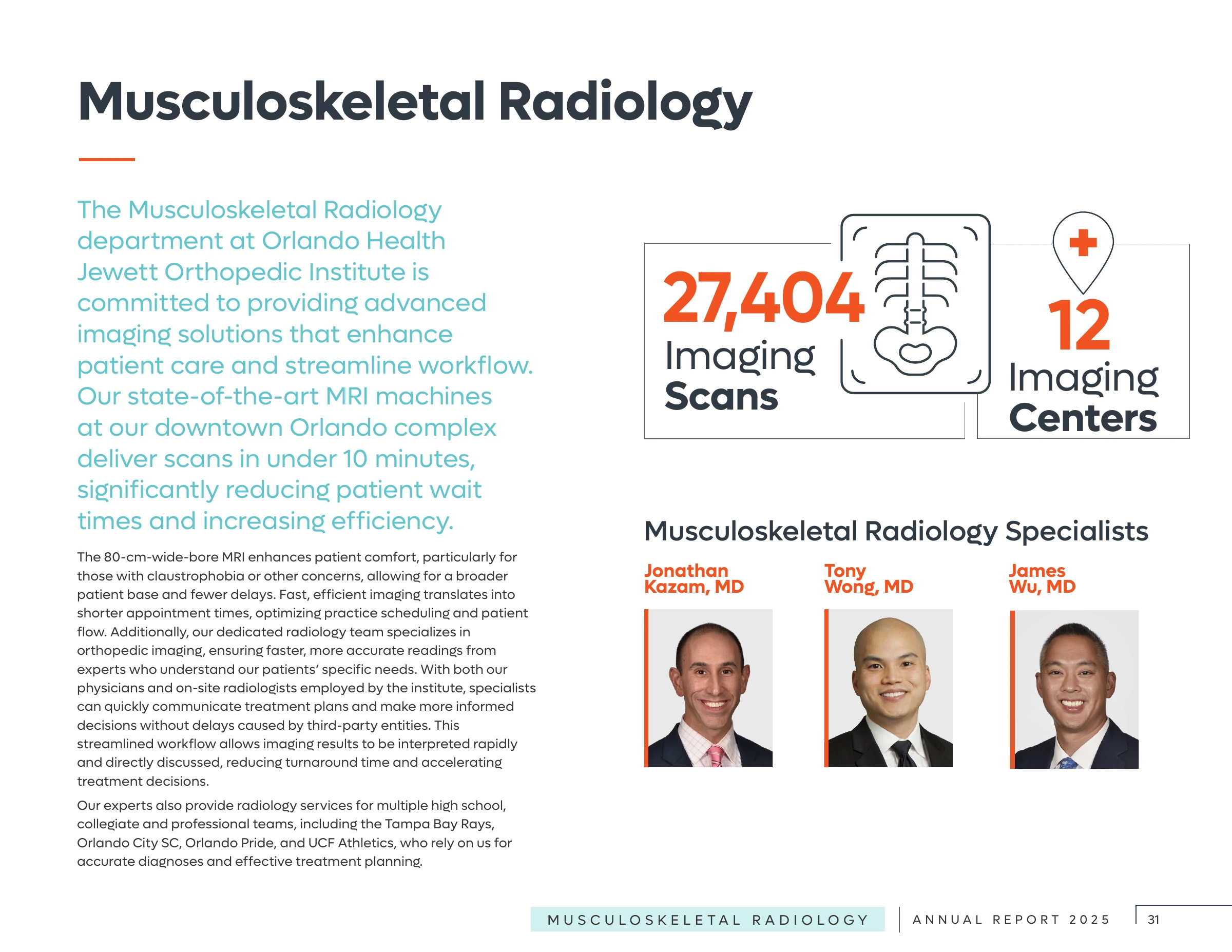 Musculoskeletal Radiology specialty page