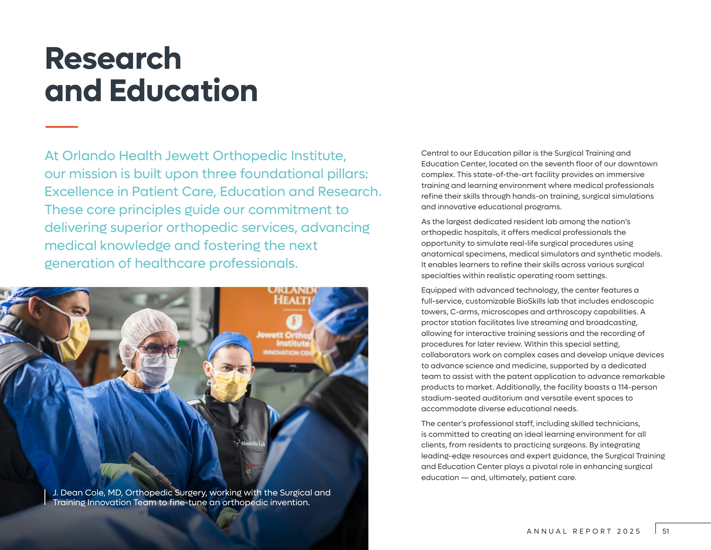 Research and Education page